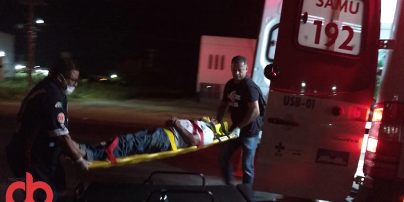 Filho de Sindicalista fica ferido após abalroamento Carro e Moto na BR 20 em Sousa; Imagem 