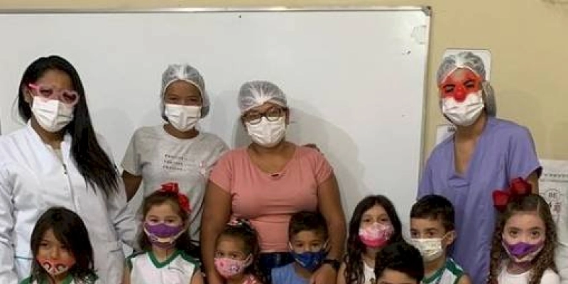 Secretaria de Saúde do município de Lastro realiza a aplicação de testes antígenos em alunos