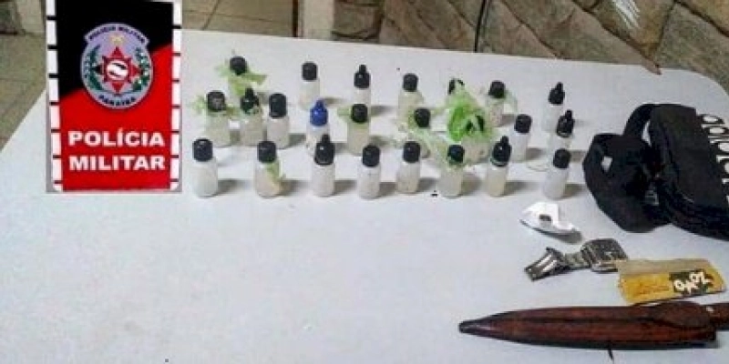 Polícia militar apreende drogas durante ocorrência de aglomeração, na Paraíba 