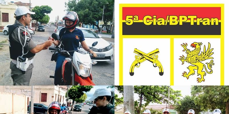 Polícias da 5ª Cia/Trânsito em Cajazeiras distribuem flores as Mulheres durante blitz educativa 