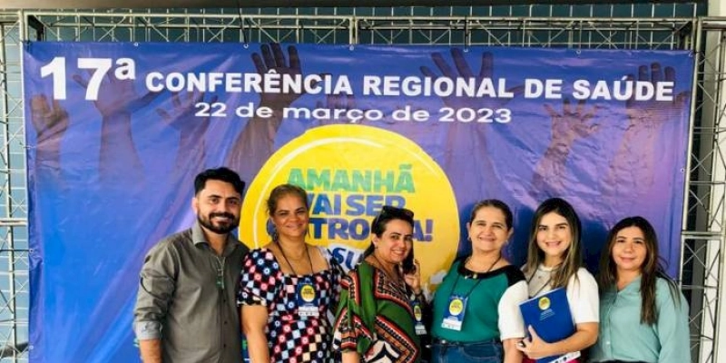 Secretária de Saúde do município de Lastro, Gerlânia, e equipe, participam da 17ª Conferência Nacional de Saúde