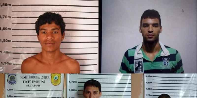 Cinco presos fogem após arrombarem cadeia pública em Sumé durante madrugada; Imagens são divulgadas 