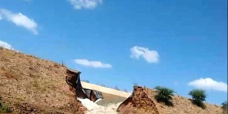 Canal da transposição do São Francisco entregue neste mês rompe