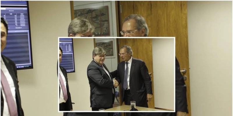 João Azevêdo se reúne com ministro Paulo Guedes e consegue acelerar empréstimo de US$ 50 milhões