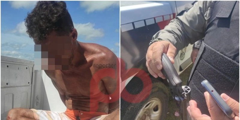 Homem acaba ferido à bala durante assalto em Sousa; suspeito do crime foi preso em flagrante