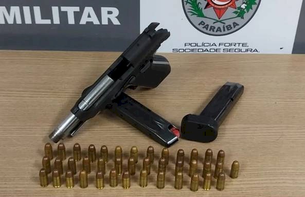 Apreensão de arma de fogo pela Polícia Militar
