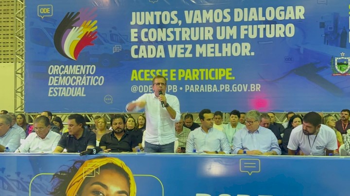 Prefeito Tyrone, discursa do Orçamento Democrático em Sousa