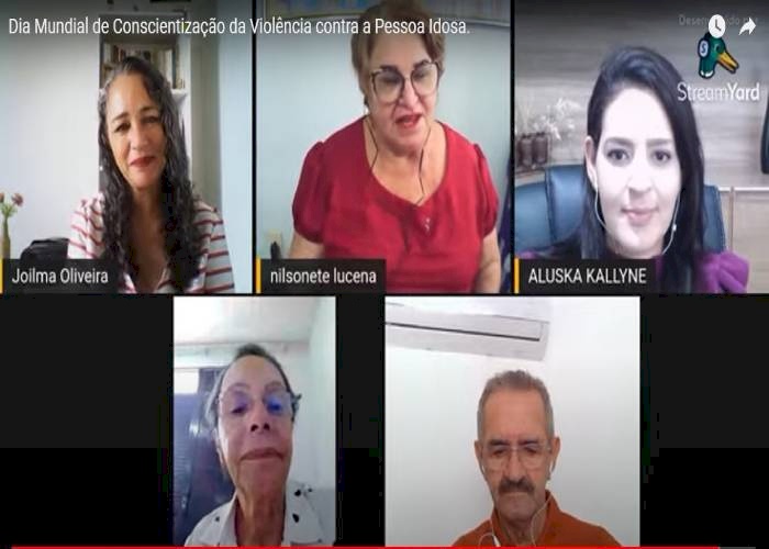 Webinário alusivo ao dia de enfrentamento das violências praticadas contra a pessoa idosa