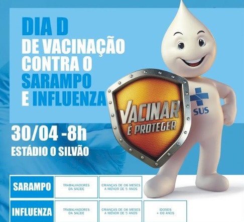 Dia D de vacinação contra o sarampo e a gripe (influenza) em Coremas