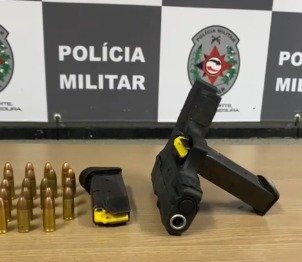 Pistola apreendida em Cabedelo 