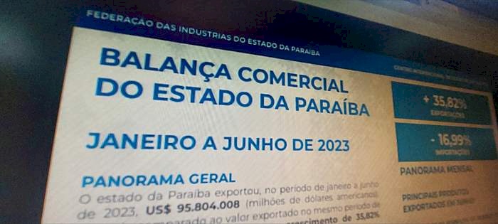 Balança Comercial do primeiro semestre deste ano