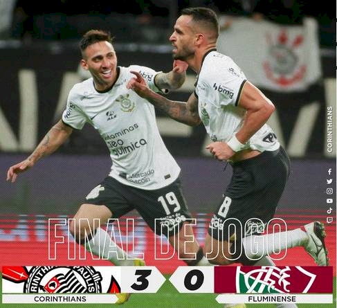 Corinthians garantiu presença na final da Copa do Brasil após derrotar o Fluminense
