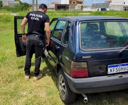 Veículo furtado recuperado pela Polícia Civil em Pombal