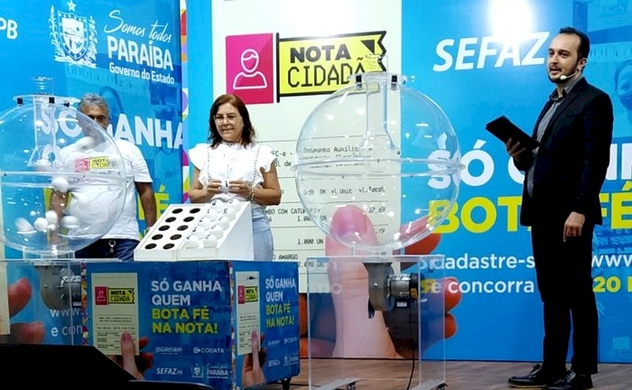 Sorteio do programa Nota Cidadã 