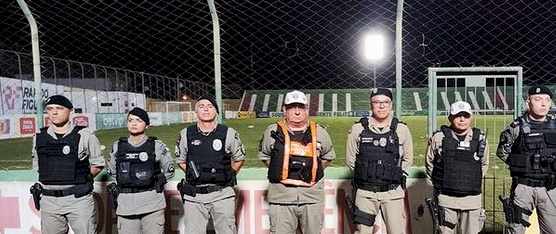 Segurança do jogo entre Sousa e São Paulo Crystal 
