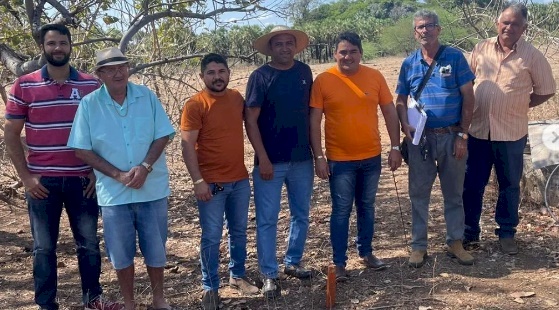 Marcação de poços artesianos na zona rural de Marizópolis 