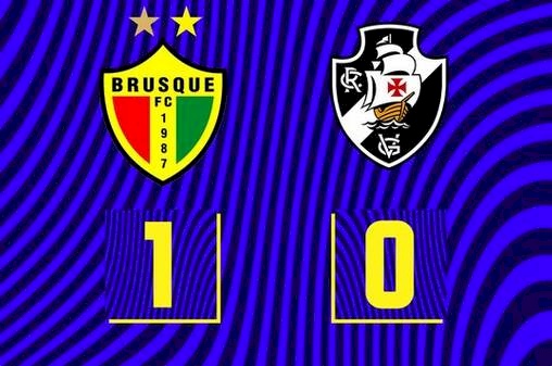 Vasco foi superado por 1 a 0 pelo Brusque