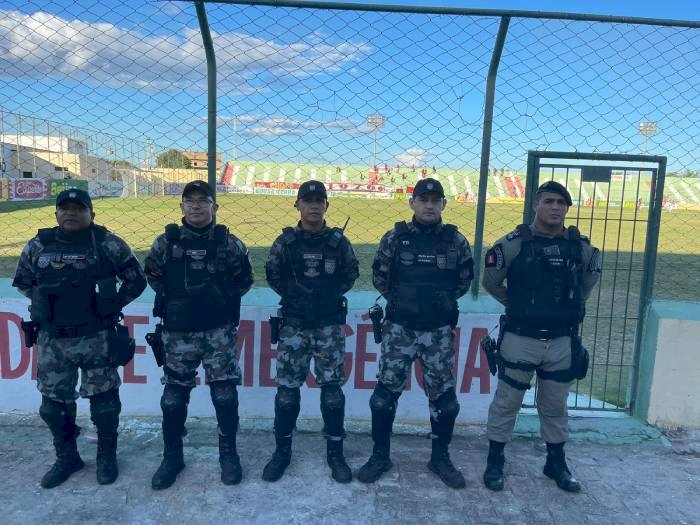 Efetivo de cerca de 150 homens para garantir a segurança e o bom andamento do evento esportivo
