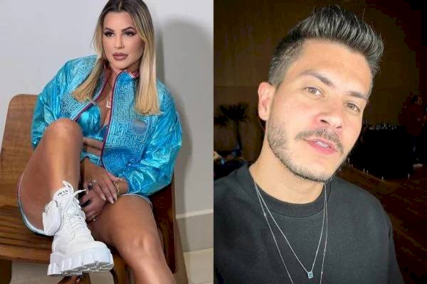 Deolane Bezerra e Arthur Aguiar estiveram na festa do influencer Carlinhos Maia