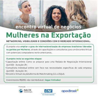 Rede CIN organiza evento para ajudar a internacionalizar empresas geridas por mulheres