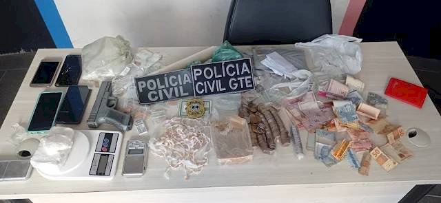 Material ilícito apreendido pela Polícia Civil