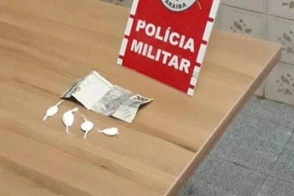 Cocaína apreendida em Pombal pela Polícia Militar