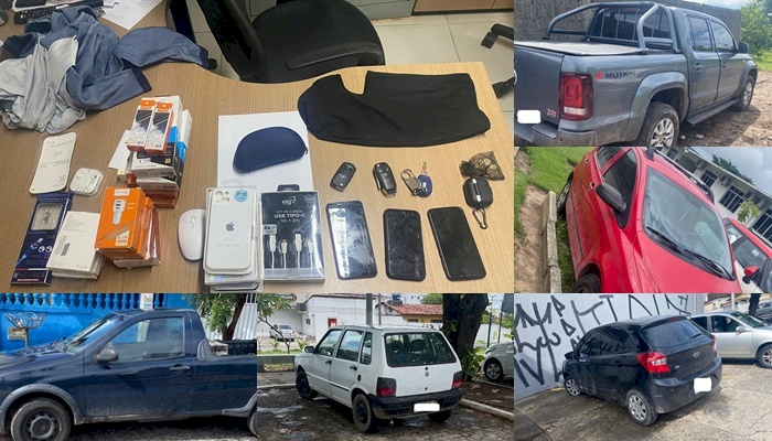 Polícia recupera cinco carros roubados e prende dupla acusada de assaltos 