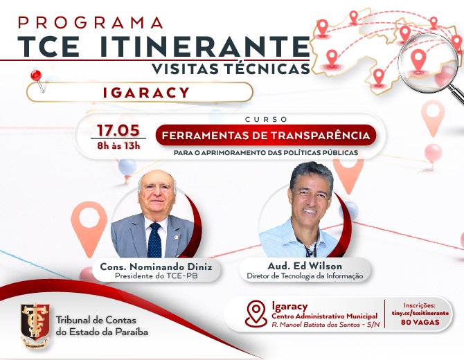 TCE Itinerante em Igaracy para fortalecer transparência na gestão pública