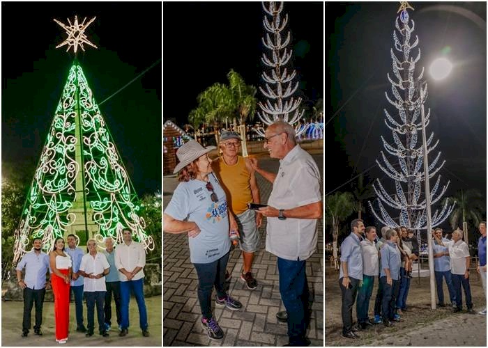 Árvores natalinas da Lagoa e Praça da Independência