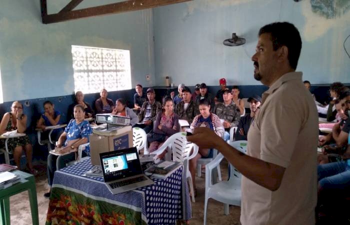 Capacitação de famílias  que serão beneficiadas com a construção de cisternas