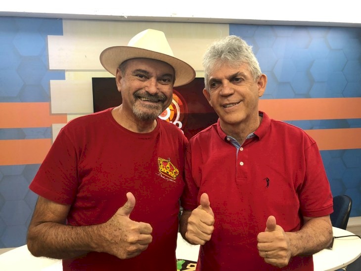 Deputado Jeová Campos ao lado do ex-governador, Ricardo Coutinho