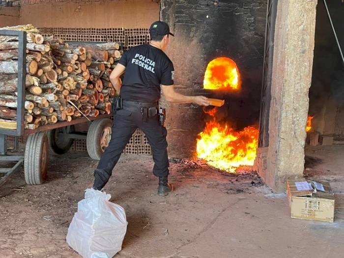 Ação de incineração de drogas