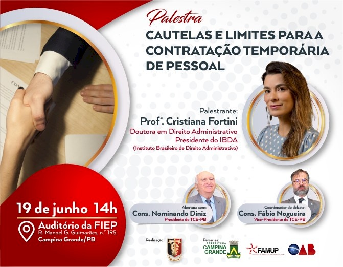 Palestra no TCE/PB