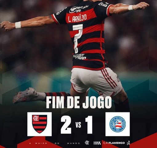 Flamengo arranca vitória sobre o Bahia