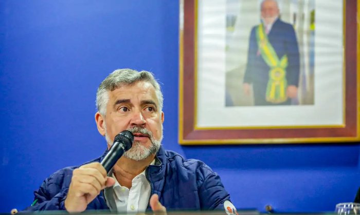 Ministro da Secretaria Extraordinária de Apoio à Reconstrução do Rio Grande do Sul, Paulo Pimenta
