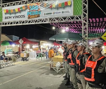 Segurança dos festejos juninos da Lagoa dos Estrelas