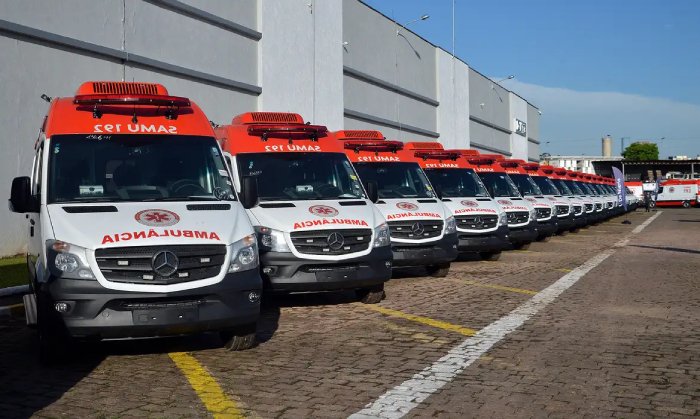 280 novas ambulâncias para a frota do Samu