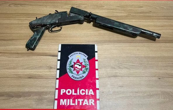 Apreensão de arma de fogo e prisão suspeito em Brejo do Cruz