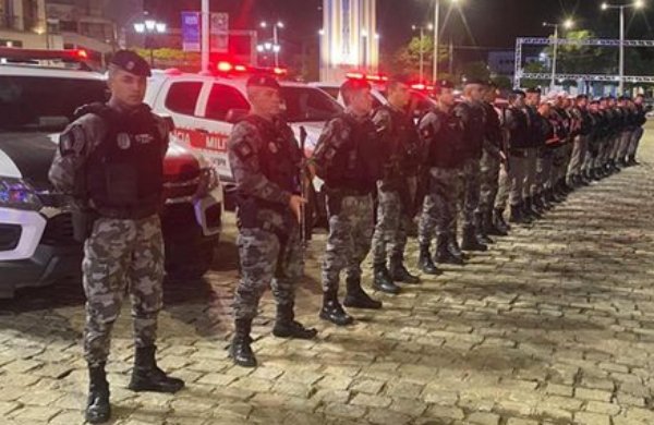Segurança do primeiro dia da festa de emancipação política de Pombal
