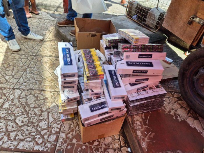 Apreensão de mais de 1.500 carteiras de cigarros contrabandeados na Paraíba
