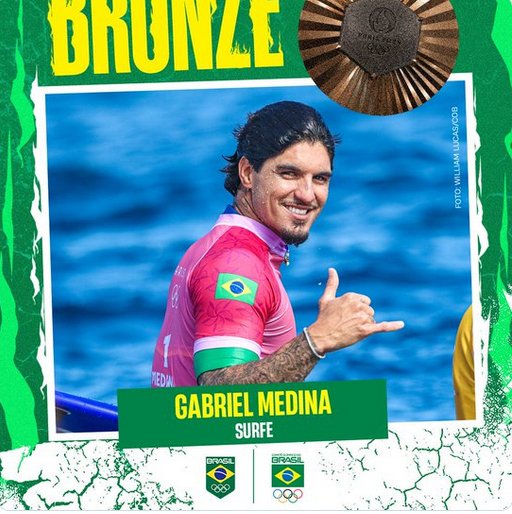 Bronze para o Brasil no surfe masculino