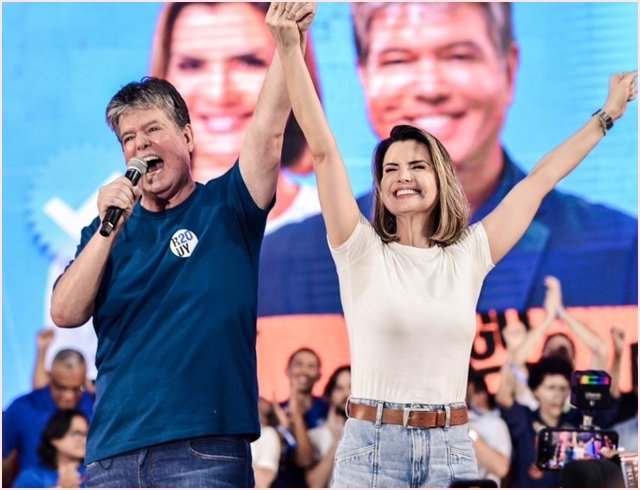 candidato a prefeito, Ruy Carneiro, vice, Amanda