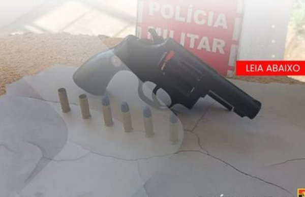 Apreensão de arma de fogo e munições na cidade de Cacimba de Areia