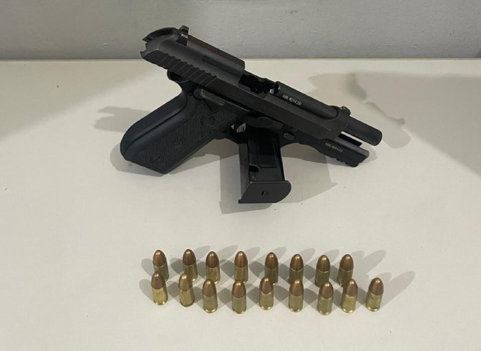 Apreensão de arma de fogo e munições na cidade de Santa Rita