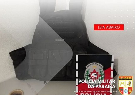 Apreensão de colete balístico na cidade de Malta