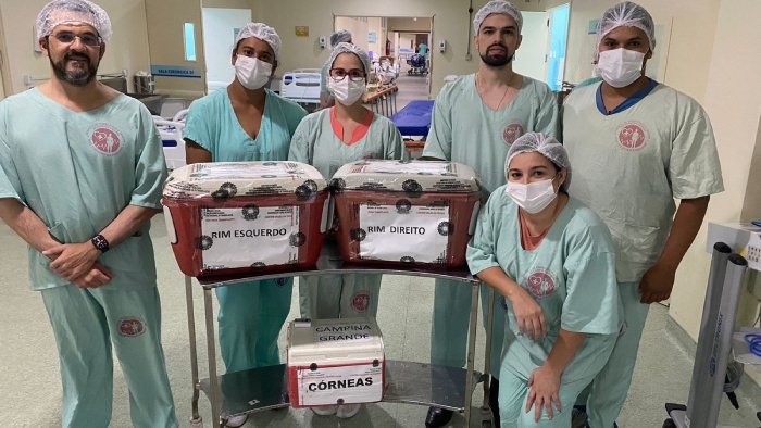 Doação de rins e córneas no Trauma de Campina Grande