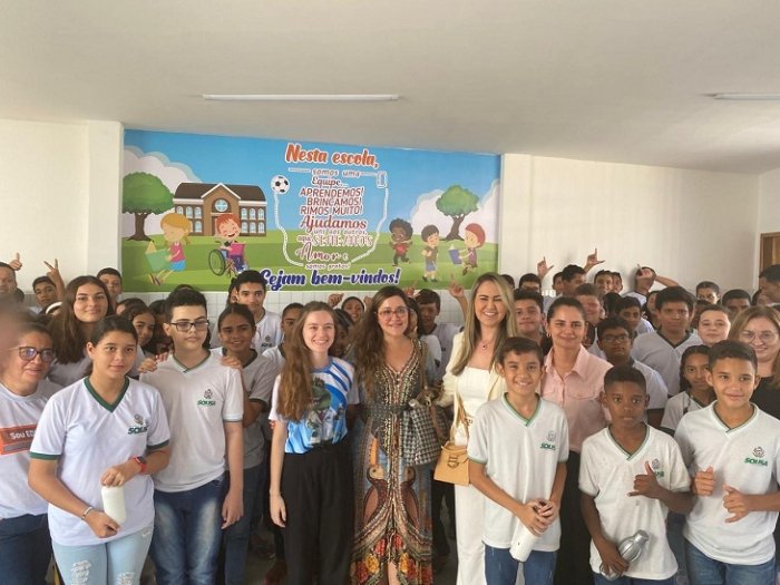 Roda de conversa com alunos sobre bullying