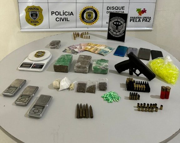 Prisão de homem suspeito de tráfico de drogas no município de Esperança
