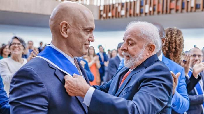 Ministro Alexandre de Morais, e o Presidente Lula