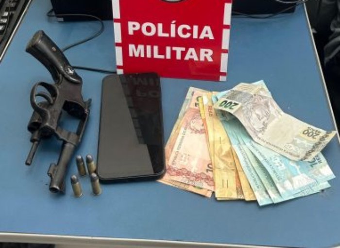 Arma de fogo apreendida em ação da Polícia Militar